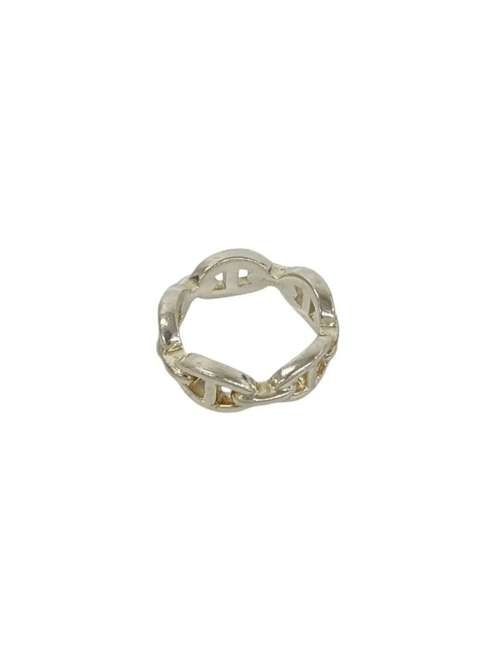 Hermes Chaine D'ancre PM Ring 925 Sterling Silver